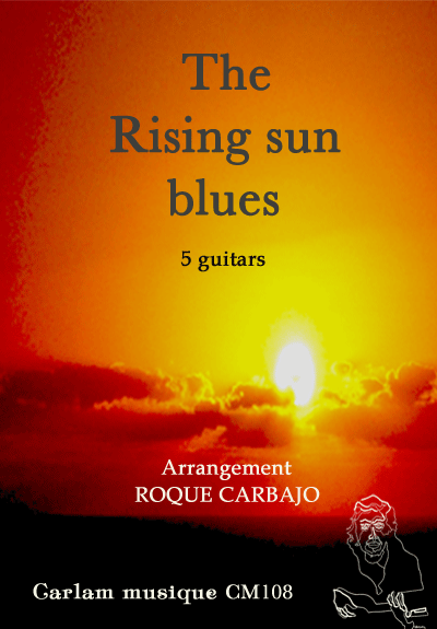 The rising sun blues 5 guitars cover