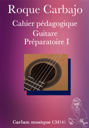 Cahier pédagogique guitare Préparatoire 1 couverture