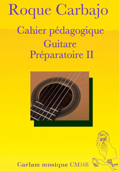 cahier pédagogique guitare Préparatoire 2 couverture