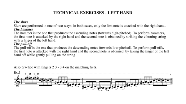  Chapter 16 Technical exercises-left hand