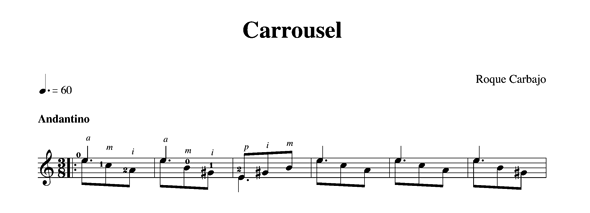 roque carbajo carlam musique tablatures