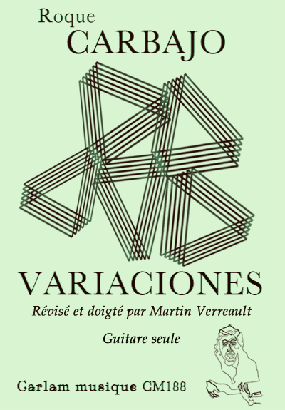Variaciones guitare seule version Martin Verreault couverture