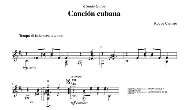 Cancion cubana